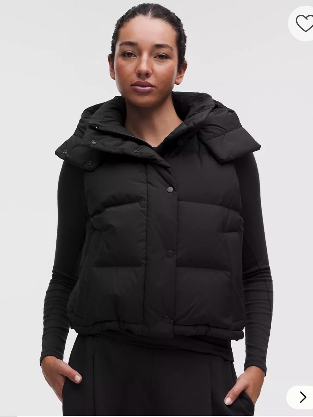 Lululemon Wunder Puff 600-Down-Fill Cropped Vest